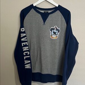 Wizarding World of Harry Potter Ravenclaw Gray and Blue Sweatshirt